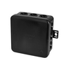 Kötődoboz falon kívüli 85mm x 85mm x 40mm fekete műanyag IP54 15 kábel/cső E113sw F-TRONIC