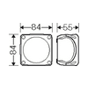 Kötődoboz kapcsok nélkül falonkívüli 84mm x 84mm 55mm szürke műanyag IP66 9 DK 0100 GZ Hensel