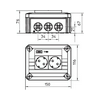 Kötődoboz falonkívüli műanyag 116mm x 150mm 67mm szürke IP30 T 100 2MSD WS OBO-BETTERMANN