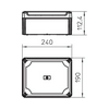 Kötődoboz falonkívüli műanyag 190mm x 240mm 112mm szürke IP66 T 250 OE OBO-BETTERMANN