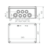 Kötődoboz falonkívüli műanyag 201mm x 285mm 120mm IP66 szürke T 350 F OBO-BETTERMANN