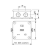Kötődoboz falonkívüli műanyag 94mm x 94mm 45mm szürke IP67 B 9 K M OBO-BETTERMANN