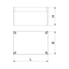 Kötődoboz falonkívüli porszórt alumínium 100mmx 81mmx 160mm IP66 Mx 161008 SGR OBO-BETTERMANN