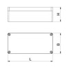 Kötődoboz falonkívüli porszórt alumínium 80mmx 57mmx 175mm IP66 Mx 170805 SGR OBO-BETTERMANN