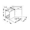 Vezetékcsatorna külső sarokelem fedéllel 60mm x 100mm x 45° alap+fedél acél LEAB 60100 Niedax