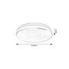LED kültéri mennyezeti lámpatest kerek 3CCT falonkívüli 1x 36W 230V AC 2300lm 3000-6000K IP44 25000h Lowar RÁBALUX