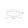 LED kültéri mennyezeti lámpatest kerek falonkívüli 1x 30W 230V AC 3000lm 4000K IP44 20000h ShaunPlus RÁBALUX