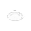 LED kültéri mennyezeti lámpatest kerek falonkívüli 1x 28W 230V AC 2600lm 3000-6500K IP54 15000h Indre RÁBALUX