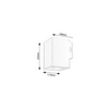 LED kültéri fali lámpatest négyzet 3CCT falonkívüli 1x 9W 230V AC 900lm 2706-6500K IP65 25000h Urfa RÁBALUX