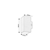 LED kültéri fali lámpatest négyzet 3CCT falonkívüli 1x 18W 230V AC 1800lm 2707-6500K IP65 25000h Urfa RÁBALUX