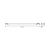 LED fali/mennyezeti lámpatest kapcsolós rúd fűzhető AC 2150lm 3000K IP20 TubeKitLED LEDVANCE