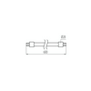 LED fénycső 0,6m cső T8 9W- G13 1350lm 865 220-240V AC 30000h 220° T8 LED GLASSv3 9W-CW KANLUX