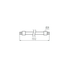 LED fénycső 1,5m cső T8 22W- G13 3300lm 865 220-240V AC 30000h 220° T8 LED GLASSv3 9W-CW KANLUX