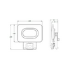 LED fényvető 10m/PIR-érzékelős SMD 25000h 50W 100-240V AC 4000lm 4000K fekete alumínium IP65 RSMDL TRACON