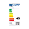 LED fényvető 200W 220-240V AC 18000lm 4500K fekete alumínium IP65 Slim Asalite