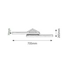 LED fürdőszobai lámpatest 20000h A+ falonkívüli 2x 12W 230V 2360lm 4000K IP44 Antonia RÁBALUX