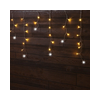 LED karácsonyi füzér kültéri sziporkázó jégcsap 250LED 5+10m 25db/m fehér-fényű 230V AC IP44 X22029 TRACON