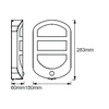 LED kültéri fali lámpatest érzékelős falonkívüli 12.5W 220-240V AC Endura Style Plate LEDVANCE