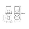 LED kültéri fali lámpatest falonkívüli 220-240V AC IP44 Endura Classic Calice LEDVANCE