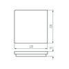 LED kültéri lámpatest falonkívüli 1x 18W 220-240V AC 1550lm 4000K IP54 BENO 18W NW-L-SE W KANLUX