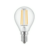 LED lámpa P45 kisgömb 4,3W- 40W E14 470lm 827 220-240V AC 15000h 2700K Classic LEDluster Philips