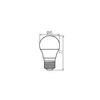 LED lámpa P45 kisgömb 6.5W- 60W E27 806lm 830 220-240V AC 20000h 150° BILO 6,5W E27-WW KANLUX