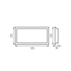 LED panel UGR19 tápegség nélkül süllyesztett 1x 21.6W 24-42V DC 3000lm BLINGO U E125LM KANLUX