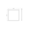 LED panel UGR22 falonkívüli 1x 40W 220-240V AC 4000lm 4000K IP20 30000h Lite 2in1 LED line