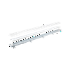 LED porpáramentes lámpatest T8 LED-csőhöz falonkívüli 2x 220-240V AC G13 IP65 Vanta LED line