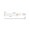 LED szalag 5m öntapadó 14.4W/m 60db/m 600lm/m fehér-fényű 24V DC 4500K IP54 10mm OPTONICA