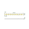 LED szalag 5m öntapadó 9.6W/m 120db/m 1200lm/m fehér-fényű 24V DC 4500K IP20 8mm OPTONICA