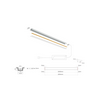 LED szalag profil készlet süllyesztett U aluminium 25,5x9,5mm ezüst 2m  Prime LED line