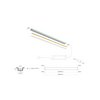LED szalag profil készlet süllyesztett U aluminium 25,5x9,5mm fekete 2m  Prime LED line