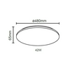 LED UFO lámpatest 25000h falonkívüli 1x 42W 220-240V 3360lm 4000K IP20 MLX LEDA R LED HUNILUX