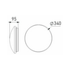 LED UFO lámpatest védett 25000h falonkívüli 1x 24W 220-240V 2850lm 4000K Daisy Riva-R GREENLUX