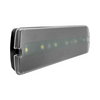 LED vészvilágító készenléti Ni-Cd 3,6V 600mAh akku 3h 1W 200-245V AC 100lm falon/mennyezeten kívüli IP20 fekete GEYER