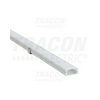 LED szalag profil alumínium 17,4x7x1000mm 12mm széles szalaghoz  TRACON