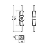 Leválasztó szikraköz 100kA kör 10mm nemesacél V2A IP65 ISG N OBO-BETTERMANN