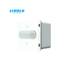 Livolo mozgásérzékelő falba 120° PIR 1000W 250V fehér IP20 C7 LIVOLO