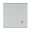 Lumina billentyű egyes kapcs/nyg.-hoz ezüst lámpa-jel IP20 műanyag matt kapocs WL Hager