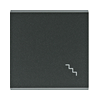Lumina billentyű egyes kapcs/nyg.-hoz fekete többféle-jel IP20 műanyag matt kapocs WL Hager