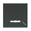 Lumina billentyű egyes kapcs/nyg.-hoz fekete többféle-jel  jelzőfényes IP20 műanyag matt WL Hager