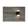 LUTEC 5138003118 LOOMA kültéri fali LED 15,6W 3000K 1600lm fekete/opál félgömb IP54 FORGATHATÓ DIR/INDIR