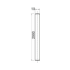 Menetes szár 10 2000mm kezeletlen nemesacél TR M10 2M A4 OBO-BETTERMANN