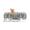Mérő-bontó sorkapocs 16A 400V rugószorításos/ rugószorításos narancs 0.08-2.5mm2/sokerű WAGO