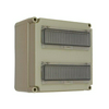 Mért oldali készülékszekrény csoportos mérőhöz 2x12modul +PE/N  PVT 3030 ÁK 2x12 Csatári Plast
