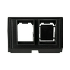Merten adapterkeret 2x adatcsatlakozóhoz univerzális műanyag fekete címketartó nélkül Schneider