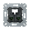 MERTEN 2xRJ45 Cat5e UTP aljzat
