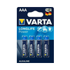 Mikro elem AAA 1.5V alkáli-mangán Micro(AAA/R03) MN2400 Longlife Power VARTA