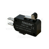 Mikrokapcsoló lemezkar-görgő műanyag 1v 2A/AC15/230V IP00 csúszó érintkező TRACON